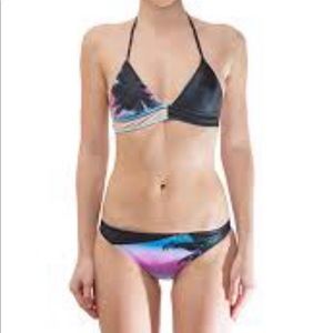 Victoria's Secret Black and Purple Bikini